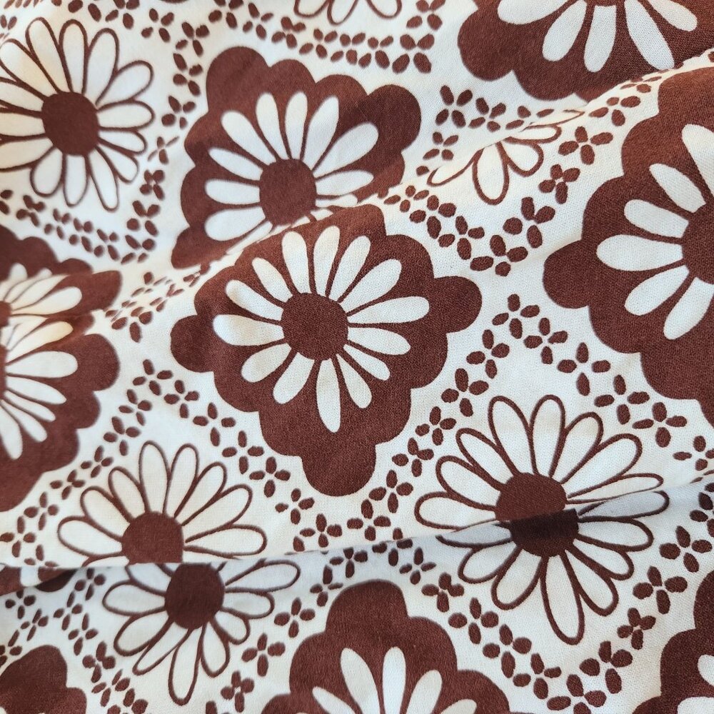 Urban Outfitters Brown White Floral Halter Mini Dress Summer Beach Festival Cute - Picture 7 of 10